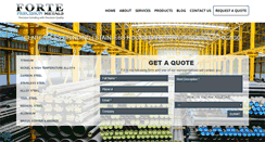 Desktop Screenshot of fortemetals.com