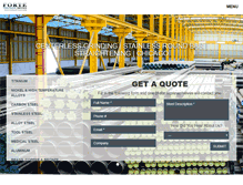Tablet Screenshot of fortemetals.com